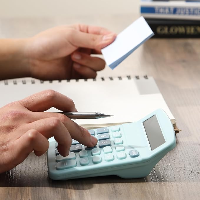 Mr. Pen- Calculator, Blue, Calculators Large Display, Standard Function Calculator, 12-Digit, Calculators Desktop, Office Calculator, Desktop Calculator, Desk Calculator Large Display, Blue Calculator