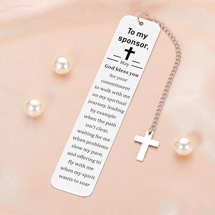 Bible Bookmark, Confirmation Sponsor Gifts, Baptism Gifts for Boys Girls Religious for Women Confirmation Sponsor Gifts for Women Confirmation Gifts for Teenage Boys Girls Sponsor Appreciation