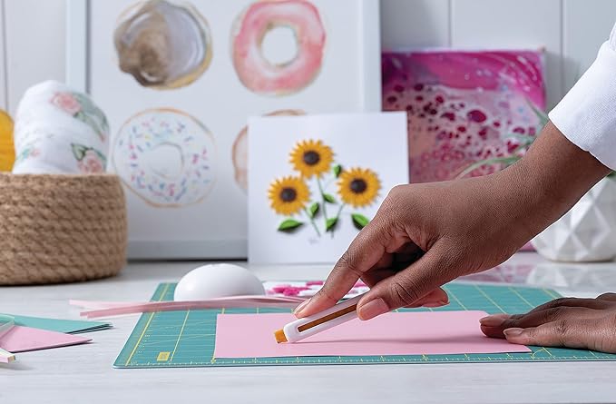 OLFA Beginner Craft Knife Set (ESK-1) - Precision Hobby Art Knife Kit w/Snap-Off Blade & Safety Disposal Stand, Replacement Blades: OLFA ESKB-1/2B Beginner Craft Knife Blades