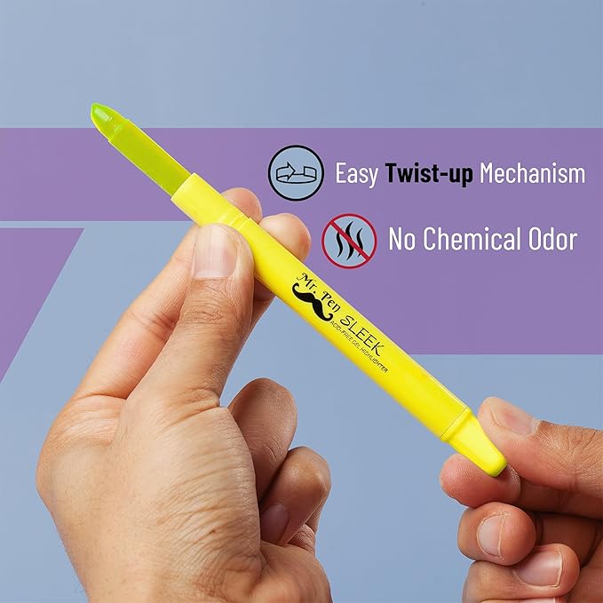 Mr. Pen- Gel Highlighters, Bible Highlighter, Pack of 20, No Bleed Highlighter, Fluorescent Yellow Highlighters, Dry Highlighter, Bible Study Highlighter, Bible Journaling Supplies