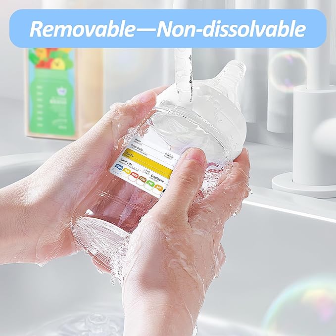 Restaurant Quality Shelf Life Food Rotation Labels, 2” x 3” Self-Adhesive Removable Freezer Food Labels Stickers, Perfect for Reusable Containers, Easy to Remove, Food Safety Date Sticker (6 PCS)