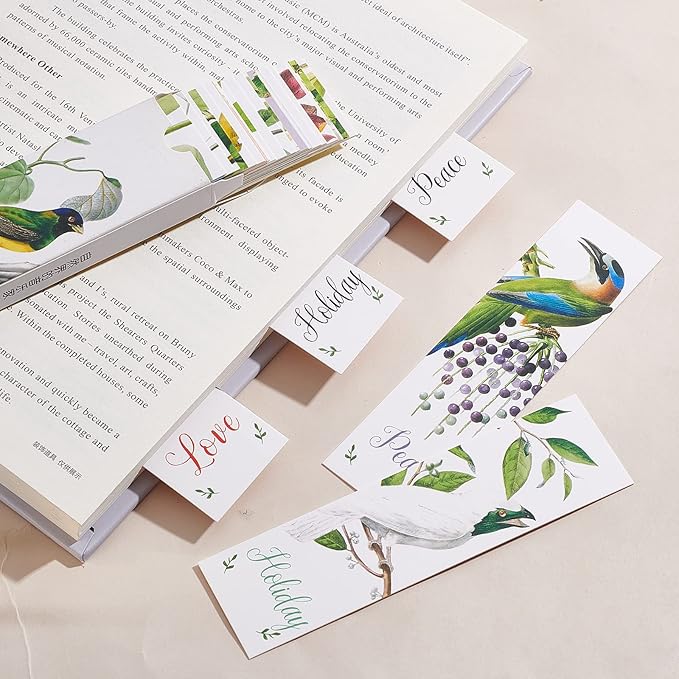 GORGECRAFT 1 Box 30PCS Bookmarks Aesthetic Fruit Bookmarks Awesome Bookmarks Fruit of The Spirit Bookmark Vintage Style Clip in Bookmark Page Marker for Women Men Book Lovers Book Club Classroom Gift