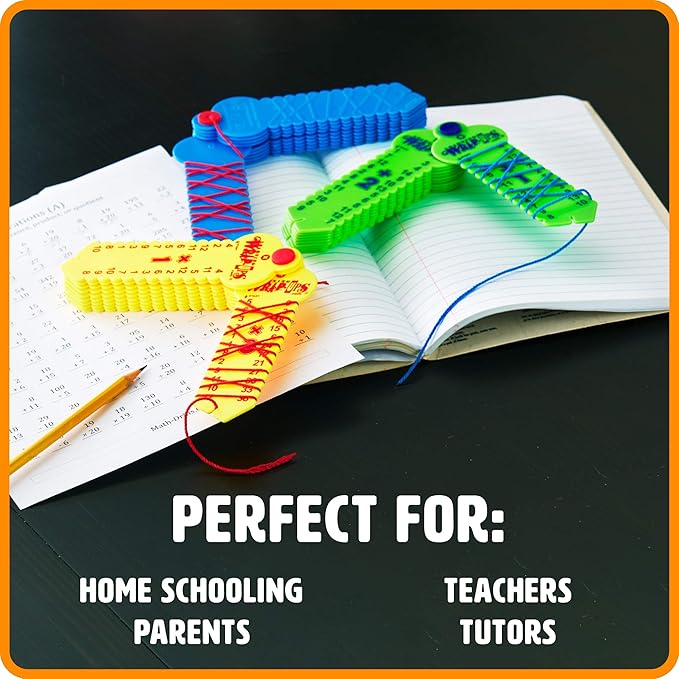 LEARNING WRAP-UPS SELF-CORRECTING Math Intro Key Kit with Self Correcting Math Problems for Kids Grade Level K-5