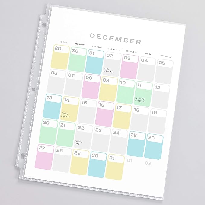 Avery Clear Standard Weight Sheet Protectors, Top Load, 25 Document Protectors (75530)