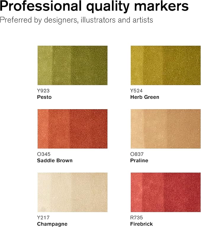 Winsor & Newton ProMarker Set, 6 Count, Landscape