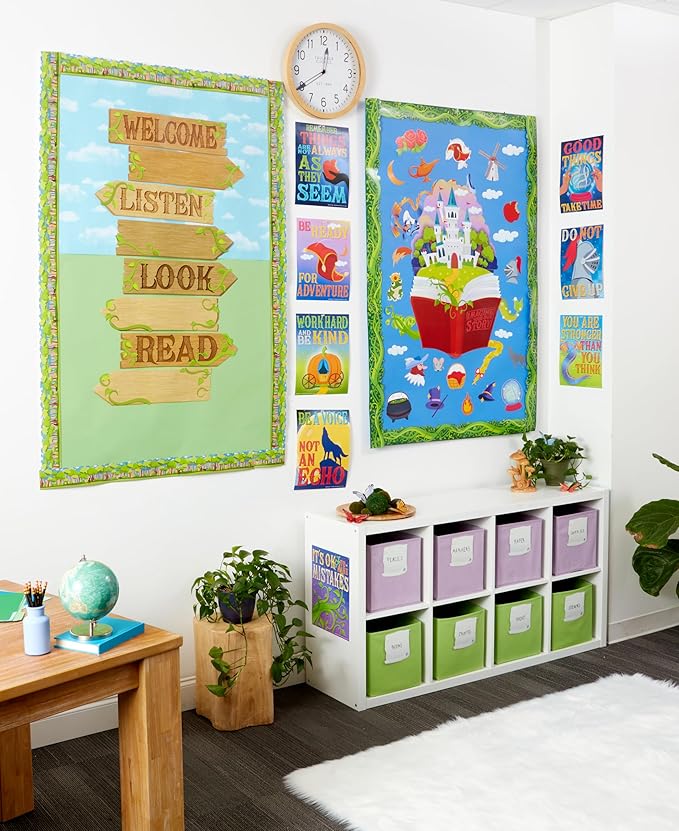 Eureka Once Upon A Dream Paper Cut-Out Classroom Decorations for Teachers, 36 Pieces