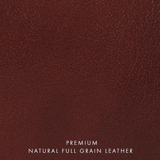 Elizo Leather Desk Mat Desk Pad Blotter Set - Real Full-Grain Leather (32x16) 2-Layer Genuine Desk Cover Protector & Large Mouse Pad | Computer Keyboard Desk Accessories for Office & Home Chestnut