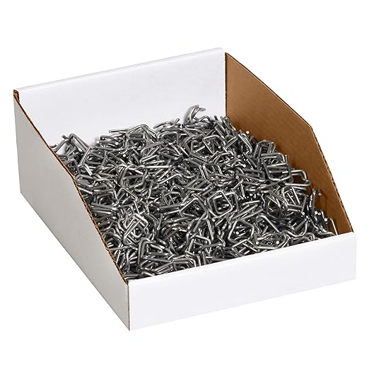 Partners Brand PBINMT912 Open Top Bin Boxes, 9" x 12" x 4 1/2", Oyster White (Pack of 50)