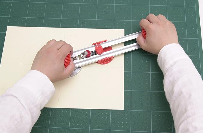 NT Cutter 45 Degree Bevel Oval and Circle Mat Board Cutter, 1 Cutter (OL-7000GP), Red