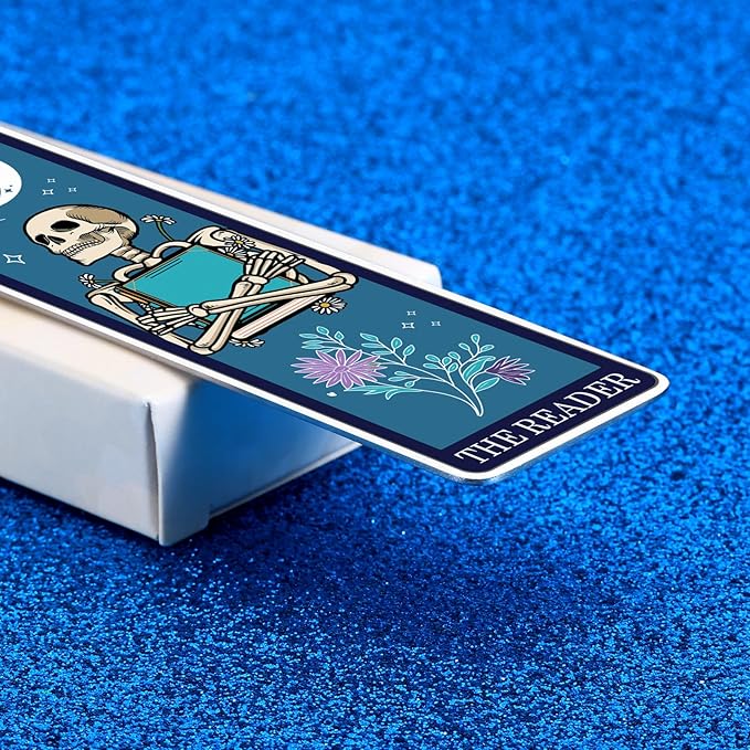 Bookmarks for Men Stocking Stuffers for Men Bookmarks for Book Lovers Cool Bookmarks for Men Funny Bookmarks for Men Gothic Gifts Horror Bookmark Spooky Gifts Tarot Bookmark Christmas Birthday Gifts