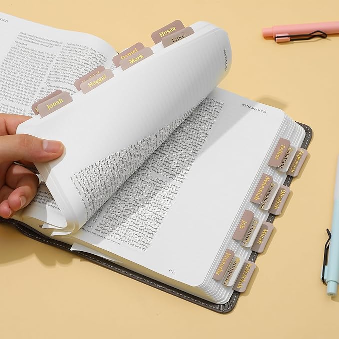 Mr. Pen- Bible Tabs, 75 Tabs, Mystic Forest, Laminated Bible Tabs for Women and Men, Bible Tabs for Study Bible, Bible Index Tabs, Bible Book Tabs, Bible Labels Tabs, Mr Pen Bible Tabs