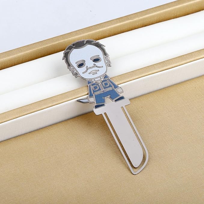 KEYCHIN Michael Killer Bookmark Myers Movie Fans Gift Michael Killing It Movie Book Clip Michael Merchandise Michael Killer Page Clip (Michael Bookmark)