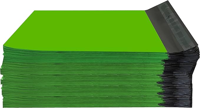 Colored Poly Mailers Pack of: (Green, 6" x 9" pack of 500) Be creative with your packaging with Colored mailers
