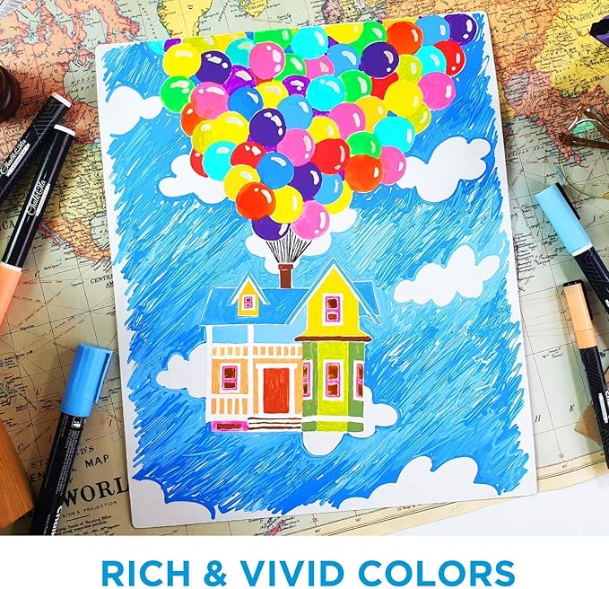 Chalkola 8 Pastel Liquid Chalk Markers for Blackboard, Chalkboard Signs, Window, Labels, Bistro, Glass, Car - Washable Wet Wipe Ink ChalkBoard Markers | 6mm Reversible Tip, Erasable Liquid Chalk Pens