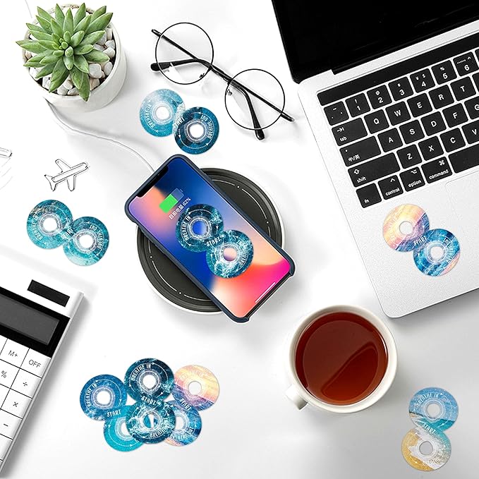 36Pcs Calm Strips for Anxiety Sensory Calm Strips Anti Stress Anxiety Relief Items Tactile Textured for Breathing Exercise Fidget Strips for Kids Teens Adults Home Classroom Supplies (Ocean)