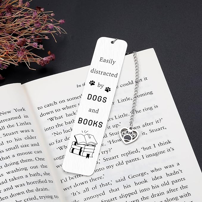 Funny Dog Bookmark for Reading Women Dog Lover Gifts, Book Lover Gifts for Female Friends Cute Bookmark Gifts for Dog Mom Owner Christmas Stocking Stuffers for Women Men Reading Supplies for Women Her