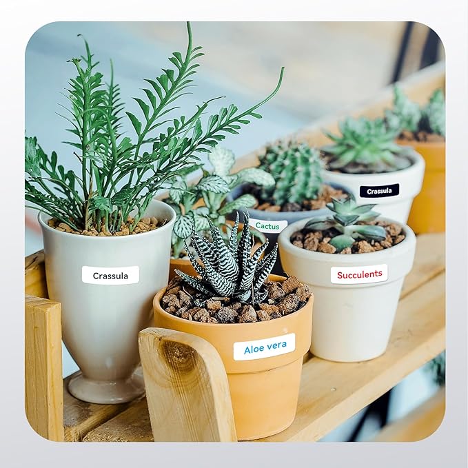 NIIMBOT Thermal Transfer Labels 0.55''x1.18'', Only for B18 Label Maker, PET Material, Waterproof and High-Temperature Resistance, Long Storage Time, Black(14x30mm-190)