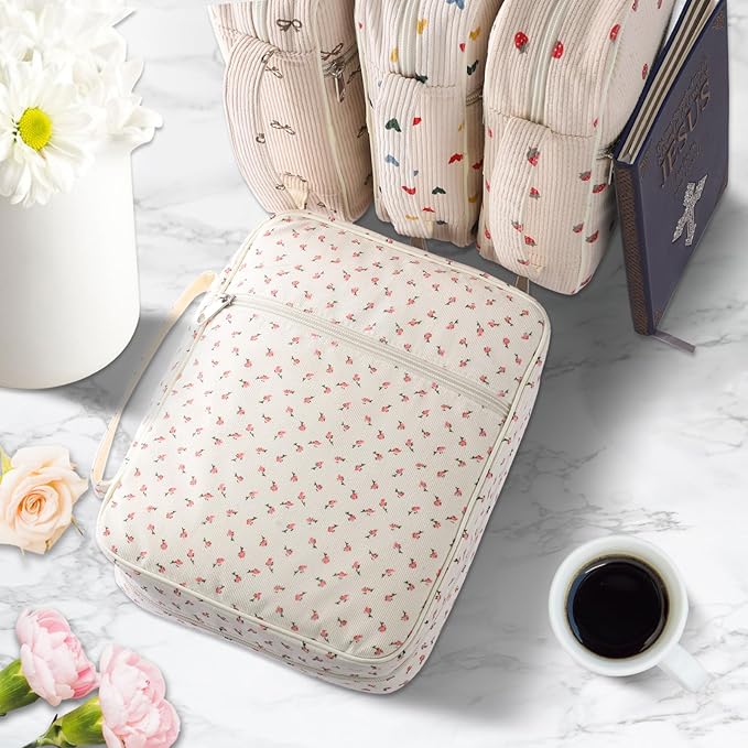 Bible Cover Case for Women,Large Bible Tote Bags for Women Organizer Corduroy Bible Carrying Case for Girls,Bible Study Supplies Accessories Christian Gifts for Women