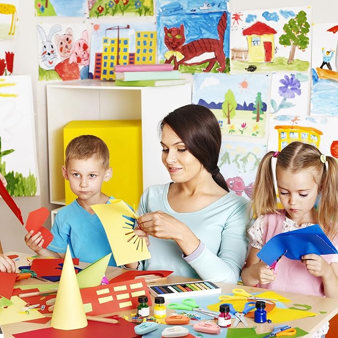 WILLBOND 36 Pcs Scissor Bulk Multipurpose Scissor Mini Retractable Utility Knife Cloud Flower Pocket Box Cutter All Purpose Scissor for Office Home School Sewing Fabric Craft Supply