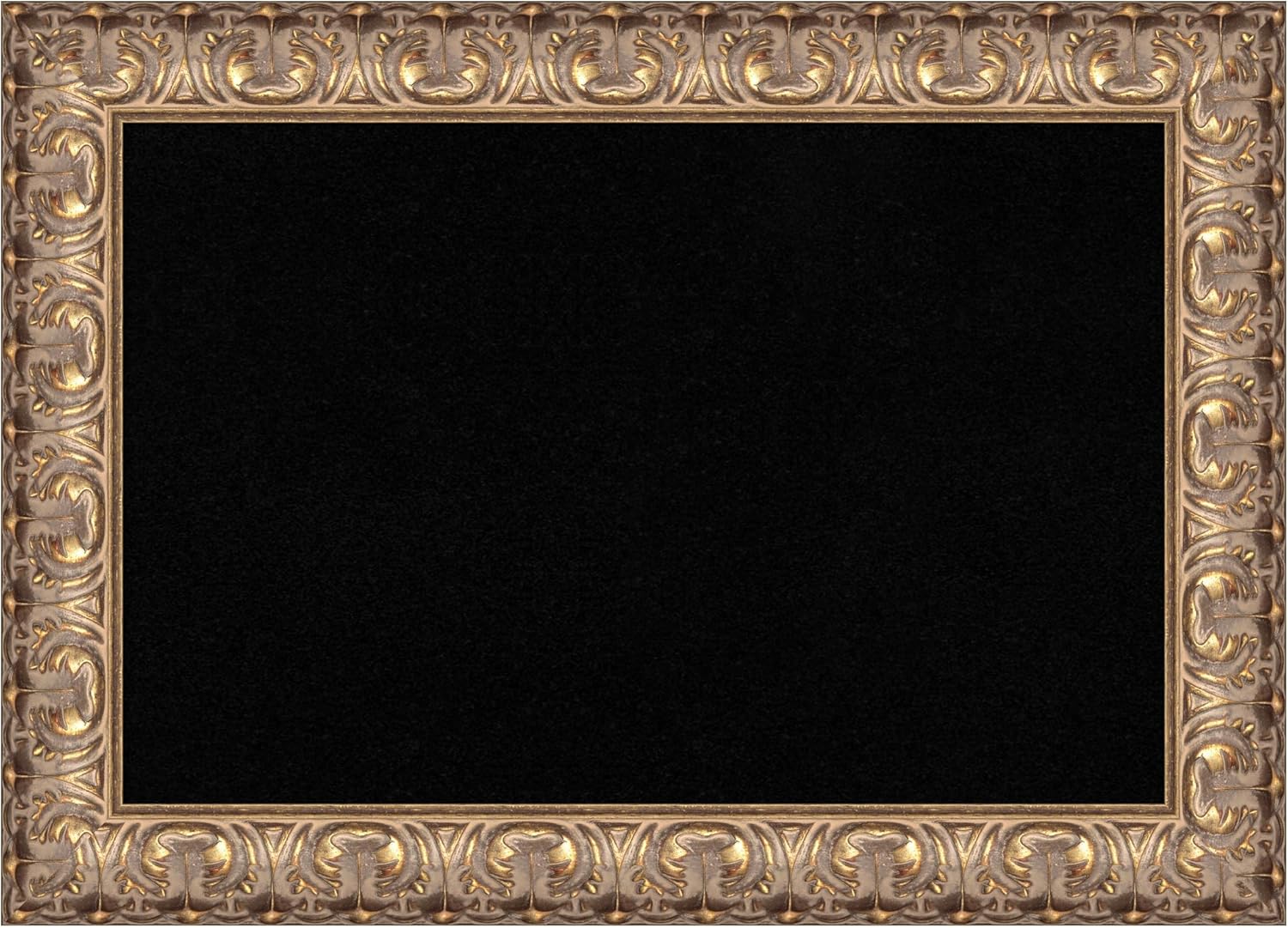 Amanti Art Black Cork Board for Wall, 15x21 Vision Board with Gold Wood Frame, Small Corkboard Office Decor for Home Organization, Traditional Corkboard Pinboard to Display Items for Home