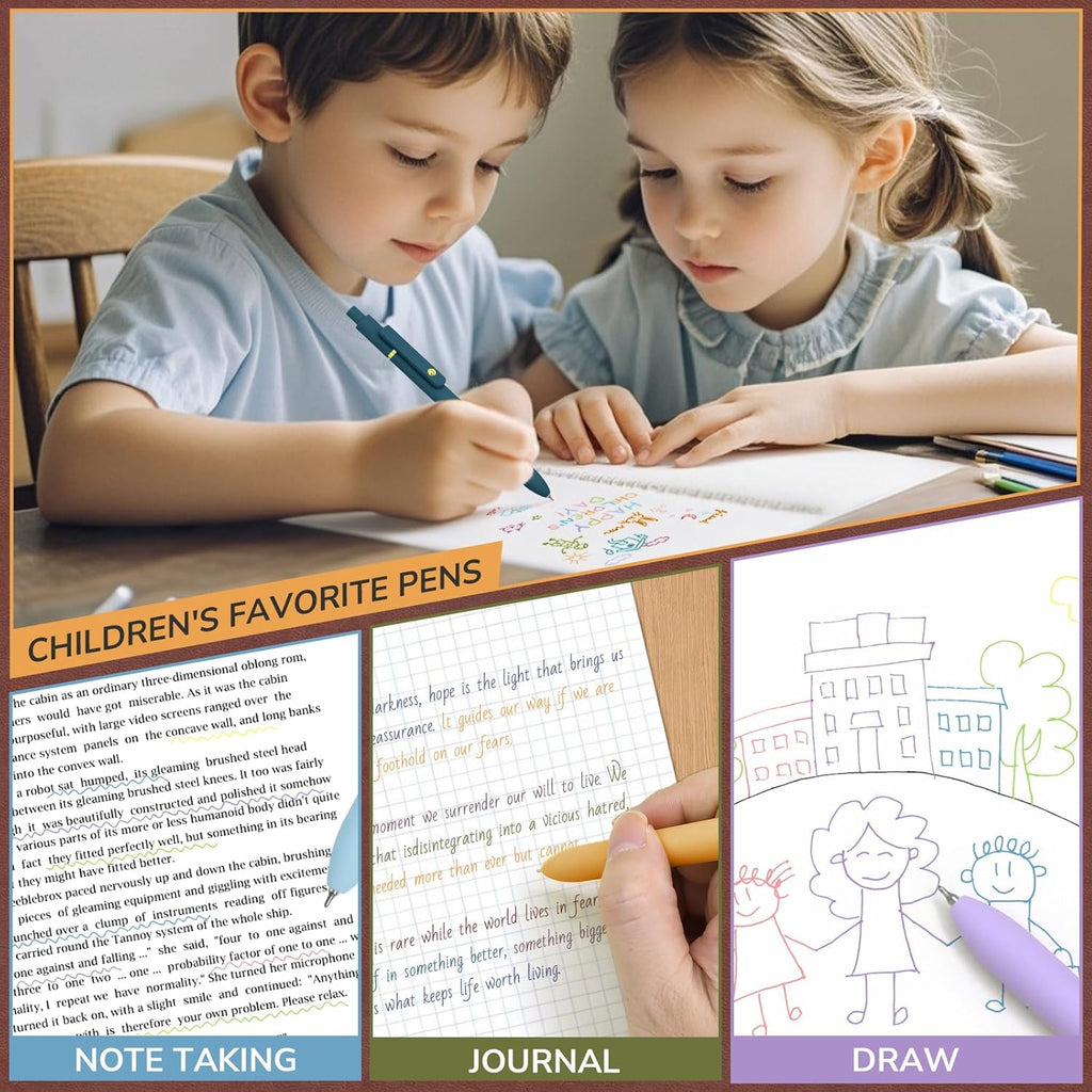 Colored Pens, 12 Pcs Colorful Pens Fine Point Smooth Writing Pen, 0.5mm Colored Ink Gel Pen for Journaling Note Taking, School Supplies Gifts for Women (12 Pcs Gold Vibrant and Vintage)