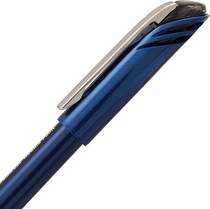 Pentel EnerGel NV Gel Ink Pen, (0.5mm), Fine Point Capped, Needle Tip, Black Ink, Box of 12 (BLN25-A)