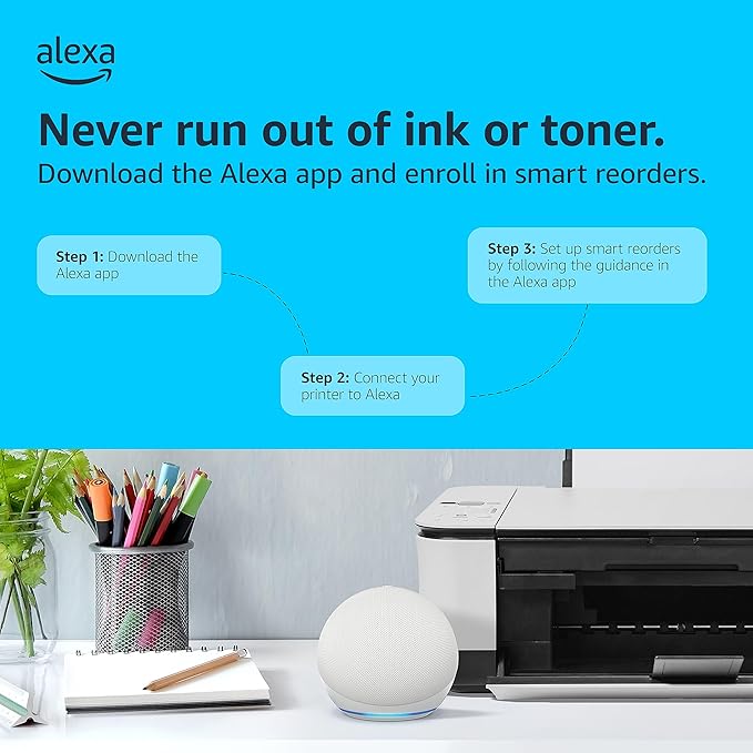 Canon PIXMA TR8620a - All-in-One Printer Home Office|Copier|Scanner|Fax|Auto Document Feeder | Photo, Document | Airprint (R), Android, Black, Works with Alexa