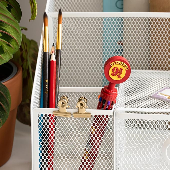 Grupo Erik Harry Potter Pen | 10 In 1 Ballpoint Pen With 3D Platform 9 3/4 Topper, Multi Colour Pen, Cute Pen | Harry Potter Gifts, Harry Potter Merchandise