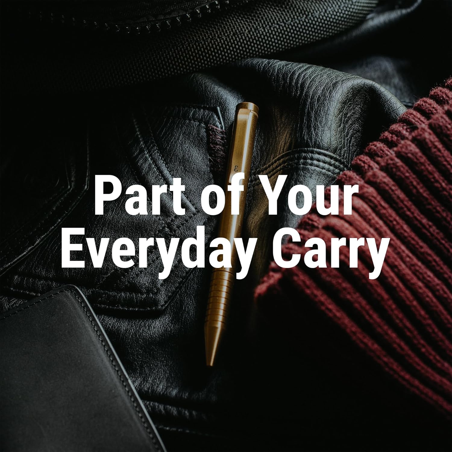 Everyman Brass Grafton Mini Twist EDC Pen with Refillable, Pocket-Size Metal Body, Luxury Mini EDC Ink Pen, Cartridge Compatible Design, Ideal Gift for Office, Business, Executive