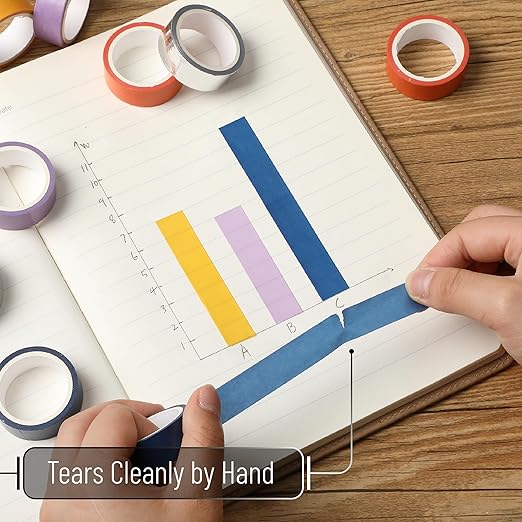 Mr. Pen- Washi Tape Set, 10 Rolls, Autumnal Reverie, Decorative Tape, Washi Tapes, Scrapbook Tape, Scrapbook Washi Tape for Journaling, Craft Tape, Washy Tape, Washy-Tape, Cute Washi Tape Pack