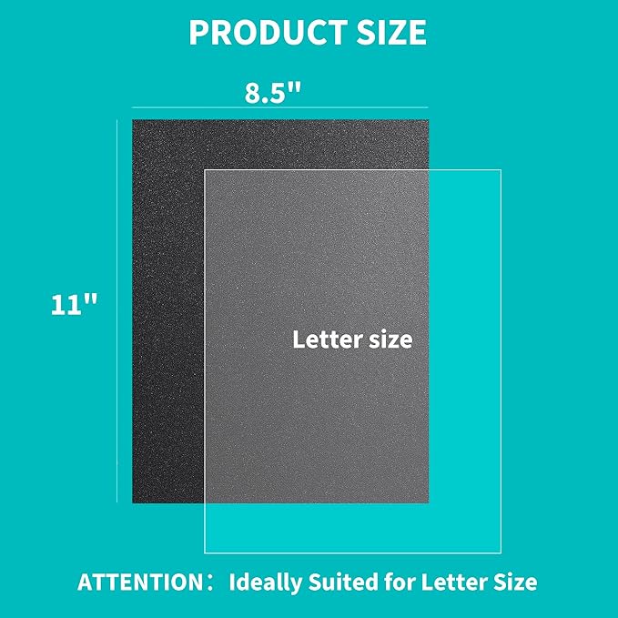 Binditek 200 Pack Binding Covers and Backs Set, 8.5 x 11 Inches, Including 100 Pcs 8 Mil Clear PVC Binding Covers, 100 Pcs 12 Mil Sand-Textured Polycovers, for Letter Size