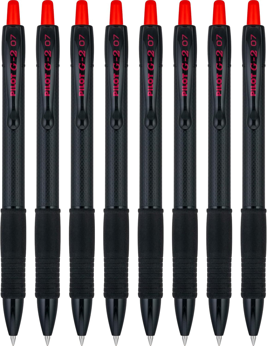 PILOT, G2 Edge Red Premium Gel Roller Pens, Sensory Writing Experience, 8ct box, Fine Point 0.7 mm