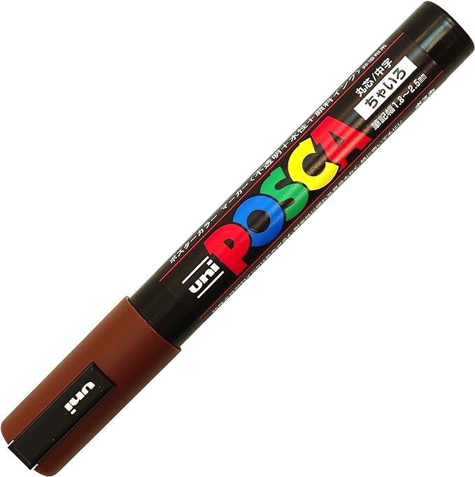 Uni Posca Medium Marker, Brown (PC5M.21)