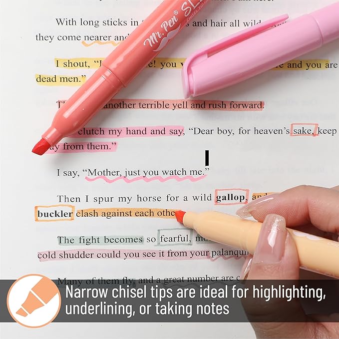 Mr. Pen Highlighters - 28 Pack Assorted Colors, Colored Highlighters Set