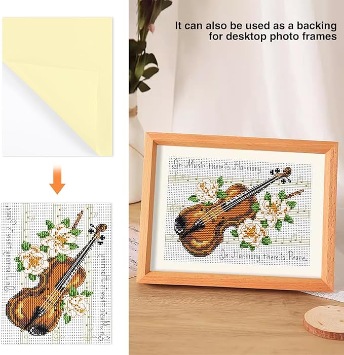 Self Stick Mounting Board 11 X 14 inch, for Cross Stitch, Photo Frame Backing （10 Pack）