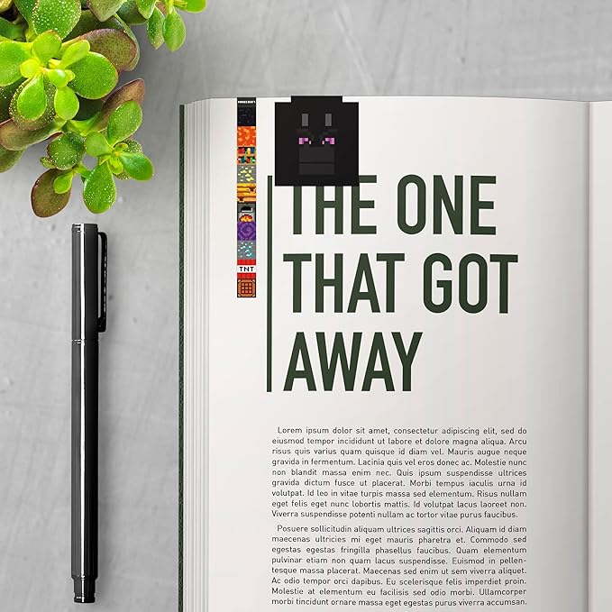 Trends International Minecraft Magnetic Page Clips Stationery, 2.25 x .022 x 8.25, Multicolor(6-Pack)