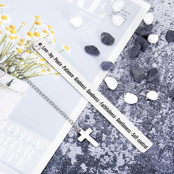 Bible Verse White Elephant Gifts Christian Jesus Spiritual Gifts for Women Sister Baptism Confirmation Gifts for Teen Girls Boys Christian Bible Accessories Bookmark Gifts for Her Religious