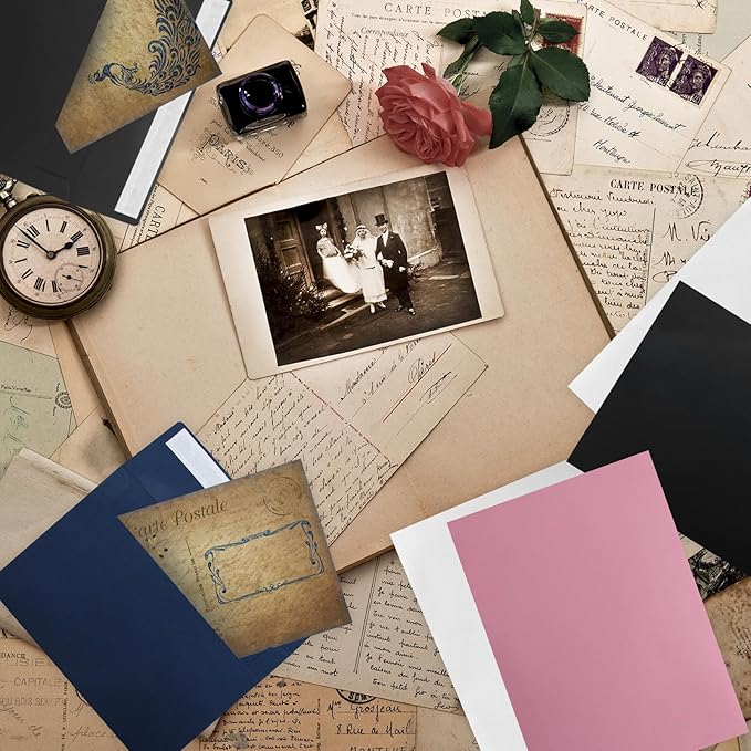 50Packs A4 Envelopes,4x6 Envelopes,4x6 Envelopes for Invitations,Printable invitation envelope,Photos, postcards, greeting cards, mailings, Wedding Self-sealing Envelopes (pink)