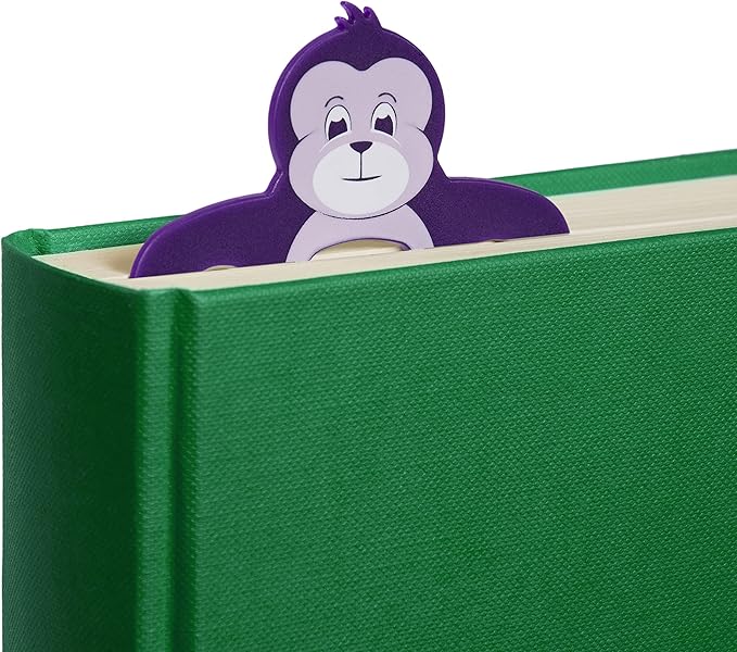 Page Pals Bookmark Bookholder | Page Holder | Music Holder Clip | Music Paper Holder | Magazine, Cookbook | Reading in Bed at Home | Office, Desk, Kitchen Use | Novelty Reading Gift Idea (Ape)