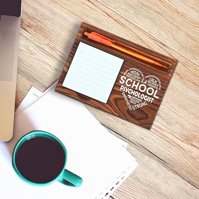 School Psychologist Gift Self-Stick Note Pad Holders, School Psychologist Gifts for Women, School Psychologist Office Gift, Thank You Gifts for School Psychologist School Counseling SD129