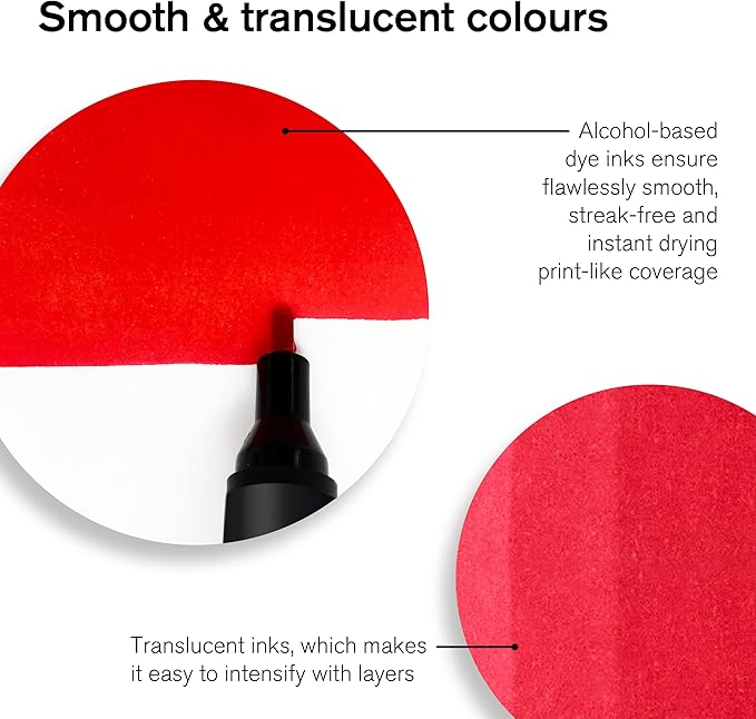 Winsor & Newton ProMarker Set, 6 Count, Red Tones