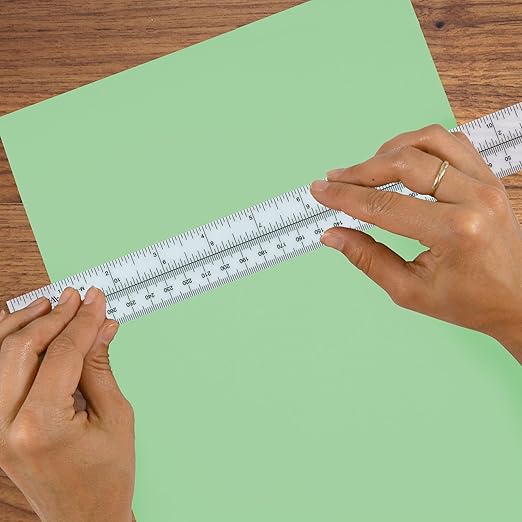 Westcott Metric/Inch Ruler, 30cm, 12", Opaque (M-109)