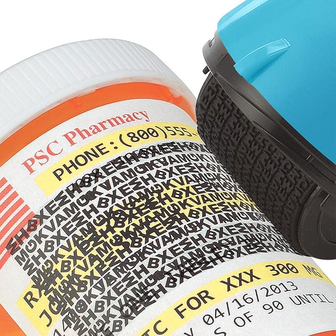 Guard Your ID Wide Advanced Roller 2.0 Identity Theft Prevention Security Stamp Turquoise