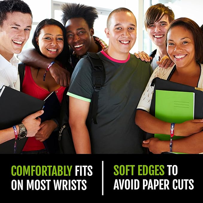 Wristco 100 Copper Cloth Event Wristbands – Plastic Closure to Prevent Transfer or Reuse – Premium-Grade Fabric Bracelets for Party Entry, Summer Camp, VIP Identification, Drink Ticket ID