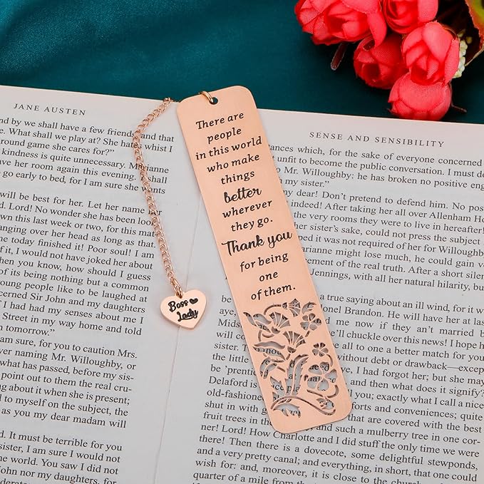 Christmas Gifts for Boss Lady Gifts for Women Cool Gifts Supervisor Gifts for Women Boss Day Gifts for Women Female Leader Mentor Bookmark Retirement Appreciation Leaving Valentines Birthday Thank You