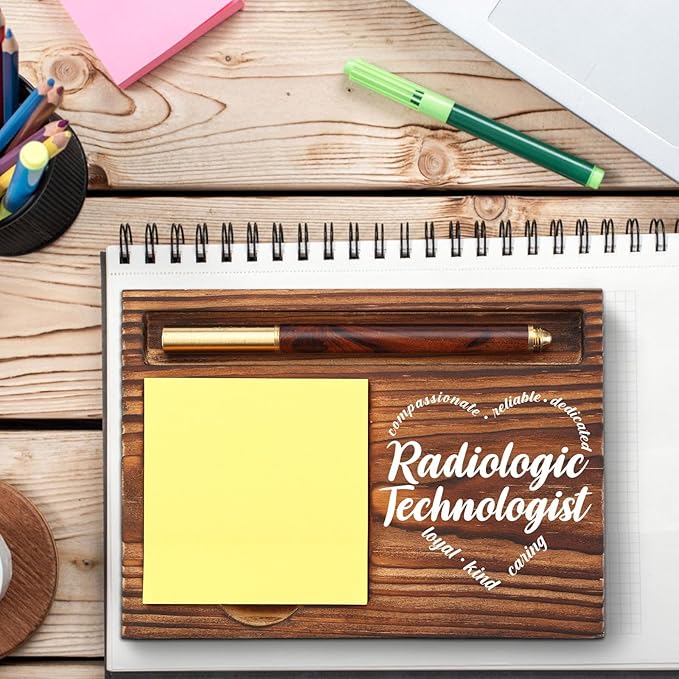 Radiologic Technologist Sticky Note Holder, Radiologic Technologist Gift, RAD Tech Appreciation Gift, Nurse Week Gifts Radiology Desk Self-Stick Note Pad Holders TZP42