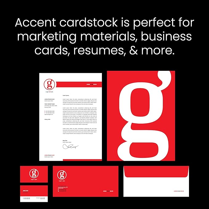 Accent Opaque White 19” x 13” Cardstock Paper, 100lb, 271gsm – 700 Sheets (4 Reams) – Premium Super Smooth Heavy Cardstock, Printer Paper for Ink Heavy Invitations, Cards, Menus, Images – 189039C