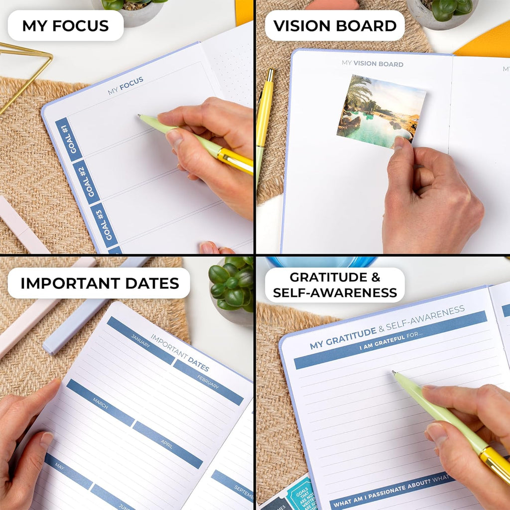 Clever Fox Planner 2nd Edition – Colorful Weekly & Monthly Goal Planner, Time Management & Productivity Organizer, Undated, A5 (Periwinkle)