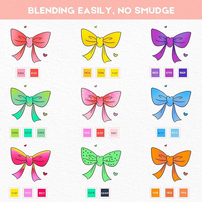 Caliart 101 Colors Brush & Chisel Alcohol Markers for Adult Coloring Book, Dual Tip Artist Sketch Art Markers, Aesthetic Cute Preppy Stuff School Supplies, Pens for Lettering Drawing Cards Planner