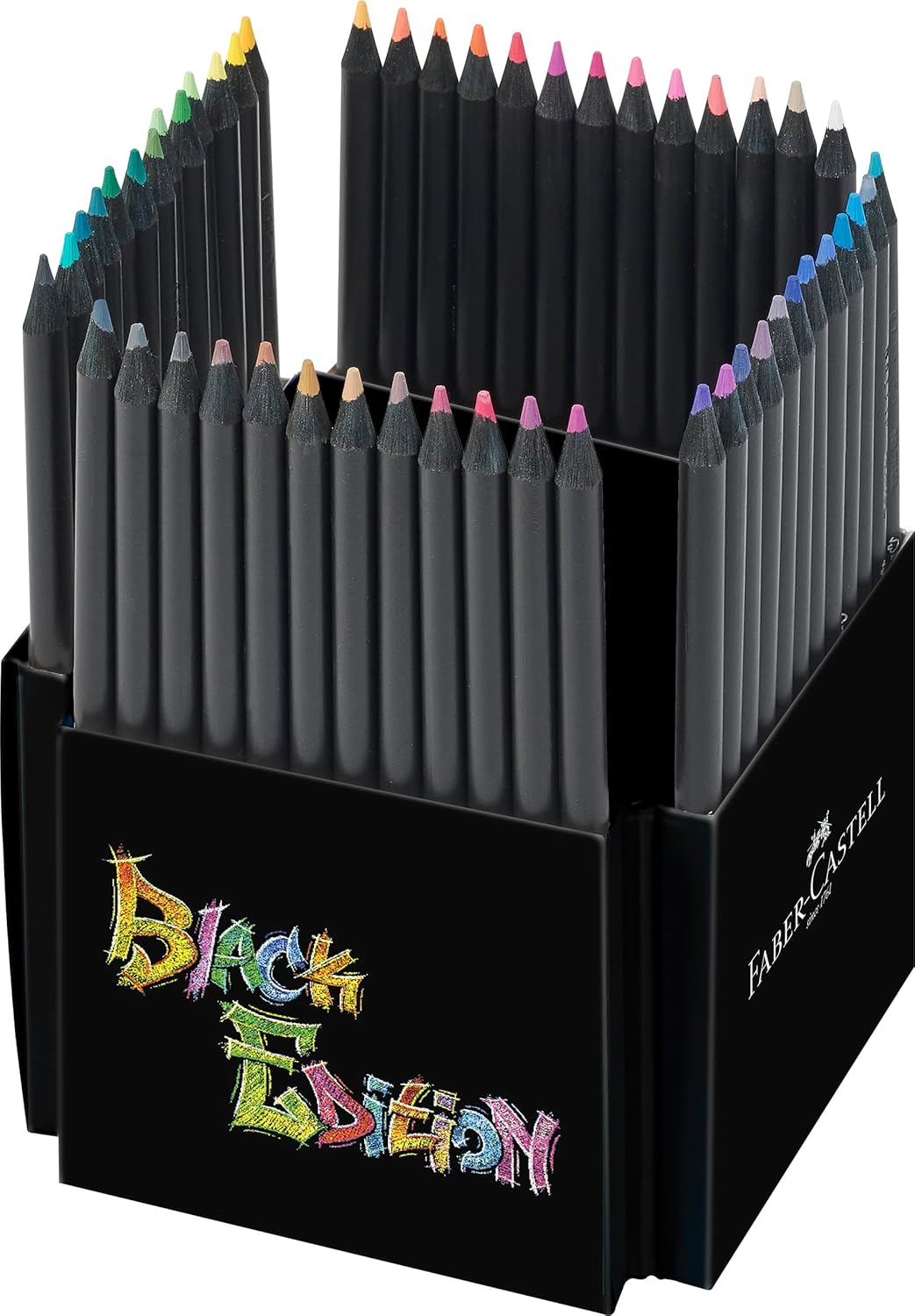 Faber-Castell Black Edition Colored Pencils: 50 Classic